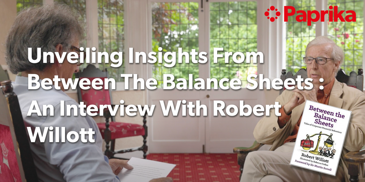 Bob Willott discussing his new book between the balance sheets