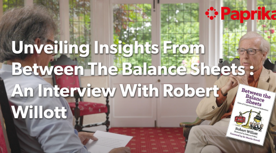 Bob Willott discussing his new book between the balance sheets